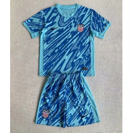 Verenigde Staten Keeper Thuis tenue Kids Copa America 2024 Korte Mouw (+ Korte broeken)